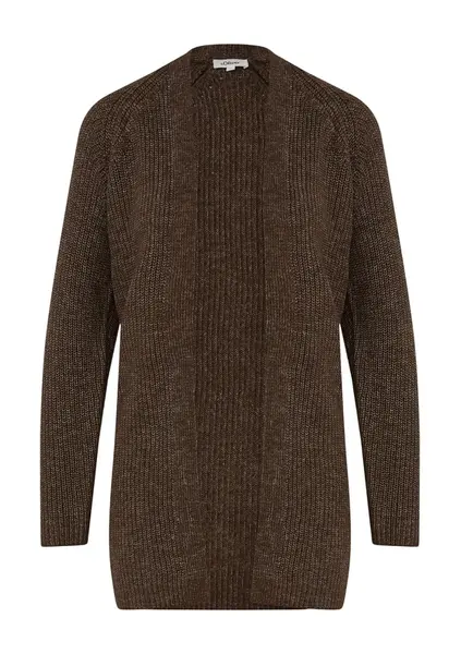 s.Oliver Kardigán  tmavohnedá / biela