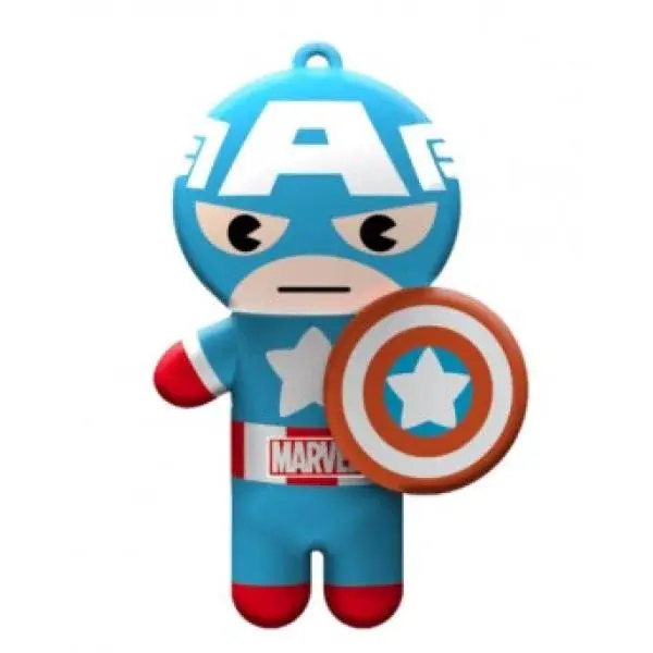 Lip Smacker balzám na rty/klíčenka 4g Kapitán Amerika s příchutí borůvky