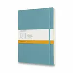 Zápisník Moleskine - měkké desky, XL, linkovaný - tyrkysový
