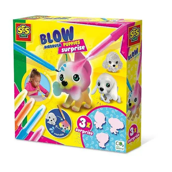 Foukací fixy - 3 štěňátka