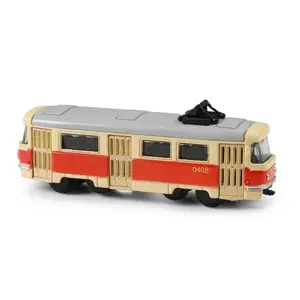 Kovová retro tramvaj mini 8,5 cm