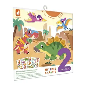 Janod My arts&crafts Mini Přelepovací samolepky Dinosauři od 2 let