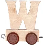 Bino Vagónek-W-hnědé kolečka