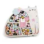 Sycomore Dřevěné pastelové korálky - Kočka