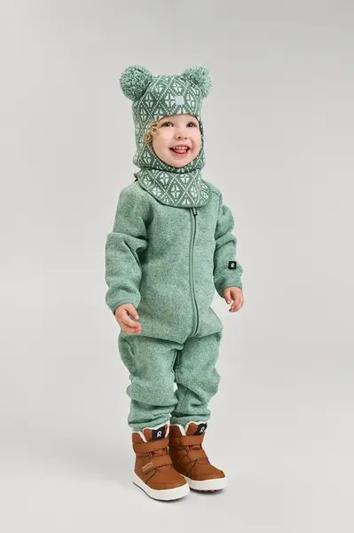 Dětský vlněný nákrčník Reima Kuuraan zelená barva, 5300214B