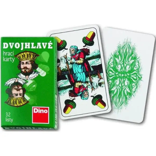 Dino dvouhlavý mariáš karty