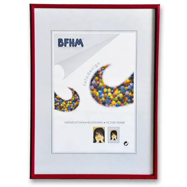 Obrazový rám BFHM - plastový rám A4 - červený