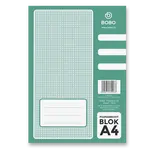Lepený blok Bobo blok - A4, čtverečkovaný, 50 listů