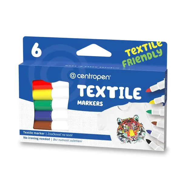 Popisovač Centropen 2739 na textil - 6 barev