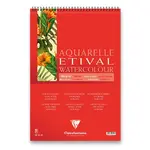 Akvarelový kroužkový blok Clairefontaine Etival Classic Grain A3, 10 listů, 300g