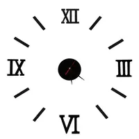 Rímske Číslice Nástenné Hodiny - Čierne Nástenné Hodiny s Rímskymi Číslicami