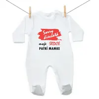 Boodyy Overal Sorry dievčatá moje srdce patrí mamke 80 (9-12 mesiacov)