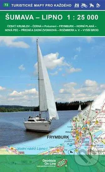 Šumava Lipno 1:25 000 (73 Turistické mapy pro každého)