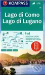 Lago di Como, Lago di Lugano 1:50 000 (turistická mapa KOMPASS 91)