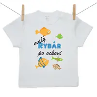 Boodyy Tričko s krátkym rukávom Malý rybár 92 (18-24 mesiacov)