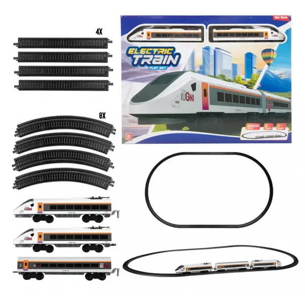 Vlaková súprava na baterky 260cm -Vysokorýchlostná- koľajnice s vlakom -Toi Toys