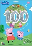 100 metalických samolepek s omalovánkovými listy: Prasátko Peppa - kniha z kategorie Omalovánky, vystřihovánky, papír