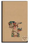 Notes linkovaný A5 kraft Unicorn,Notes linkovaný A5 kraft Unicorn