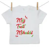 Boodyy Tričko s krátkym rukávom Môj tretí Mikuláš 80 (9-12 mesiacov)