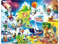 Puzzle: Štyri ročné obdobia - puzzle z kategorie 15 - 60 dílků