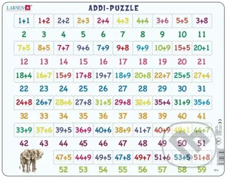 Addi-Puzzle (Sčítanie) AR8 - puzzle z kategorie Naučné puzzle