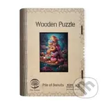 Dřěvěné puzzle/Hromada donutů A3 svítící