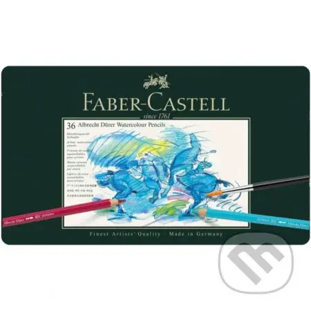 Pastelky akvarelové A.Dürer 36 ks set (plechová krabička)