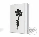Banksy notebook dievča s balónmi 15x21cm