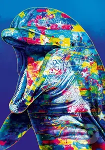 Dolphin,Dolphin - puzzle z kategorie Umelecké