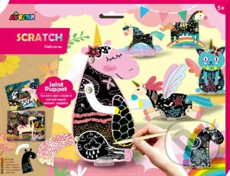 Pohyblivé škrabací obrázky - Jednorožci - hra z kategorie Vzdělávací hry