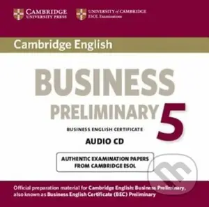 Cambridge BEC 5 Preliminary: Audio CD - audiokniha z kategorie Jazykové učebnice a slovníky