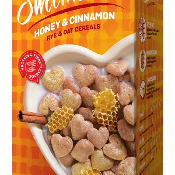NORDCRUNCH Sweethearts Cereální srdíčka s medem a skořicí 150 g