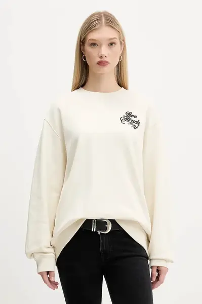 Bavlněná mikina Hugo Blue Oversized Crew_B_4