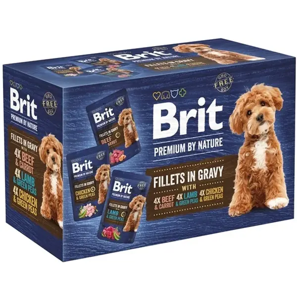 Brit Premium Dog Multipack kapsiček Fillets in Gravy 12x 85 g