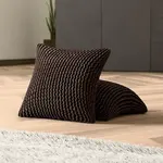 Bielastické potahy COSTINA tabáková povlaky na polštářky 2 ks ( 40 x 40 cm)