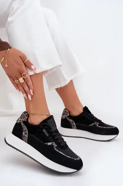 BIG STAR SHOES Dámské Zamszové Sneakersy Big Star