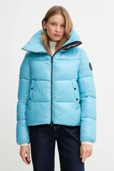 Bunda Save The Duck ISLA modrá barva, přechodná, D39370W.LOVE21