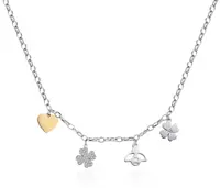 S'Agapõ Krásný bicolor náhrdelník s přívěsky Happy SHAR10