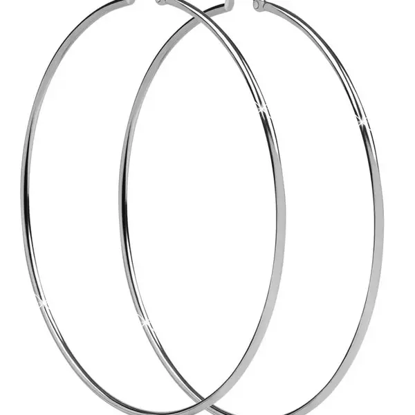 Troli Nadčasové ocelové náušnice kruhy 8 cm