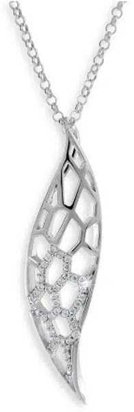 Modesi Elegantní náhrdelník ze stříbra M41056 (řetízek, přívěsek)