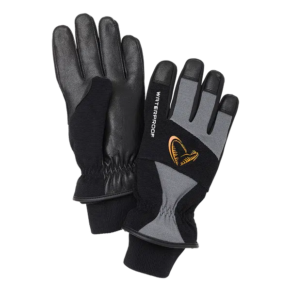 Savage gear rukavice thermo pro glove grey black - m
