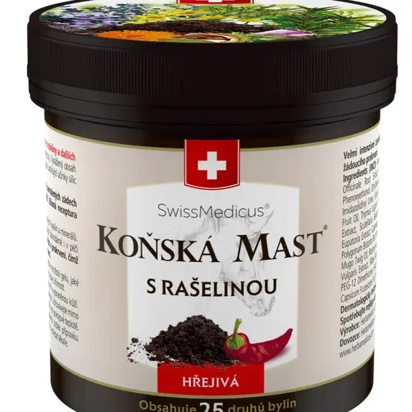 Herbamedicus Koňská mast s rašelinou hřejivá v plastové dóze 250 ml
