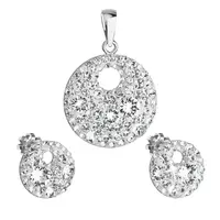 Evolution Group - Pavona Elegantní souprava šperků s krystaly Preciosa 39148.1 (náušnice, přívěsek)