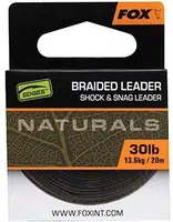 Fox návazcová šňůrka naturals braided leader 20 m - 40 lb