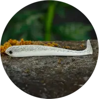 Redbass gumová nástraha ripper swimmer slim white g - xl 125 mm