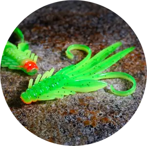 Redbass gumová nástraha nymfa fluo/green rh uv - xxl 200 mm 33 g