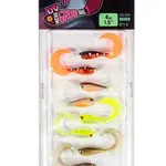Fox rage gumová nástraha micro grub mixed colour lure pack 4 cm