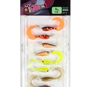 Fox rage gumová nástraha micro grub mixed colour lure pack 4 cm