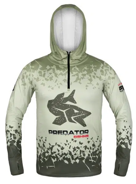 Delphin tričko s kapucí uv armor 50+ predator - xxxl