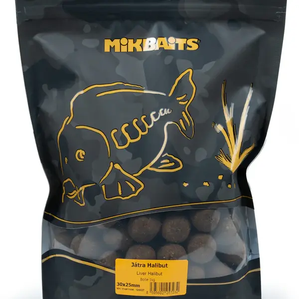 Mikbaits boilie catfish játra halibut 1 kg - 50x30 mm